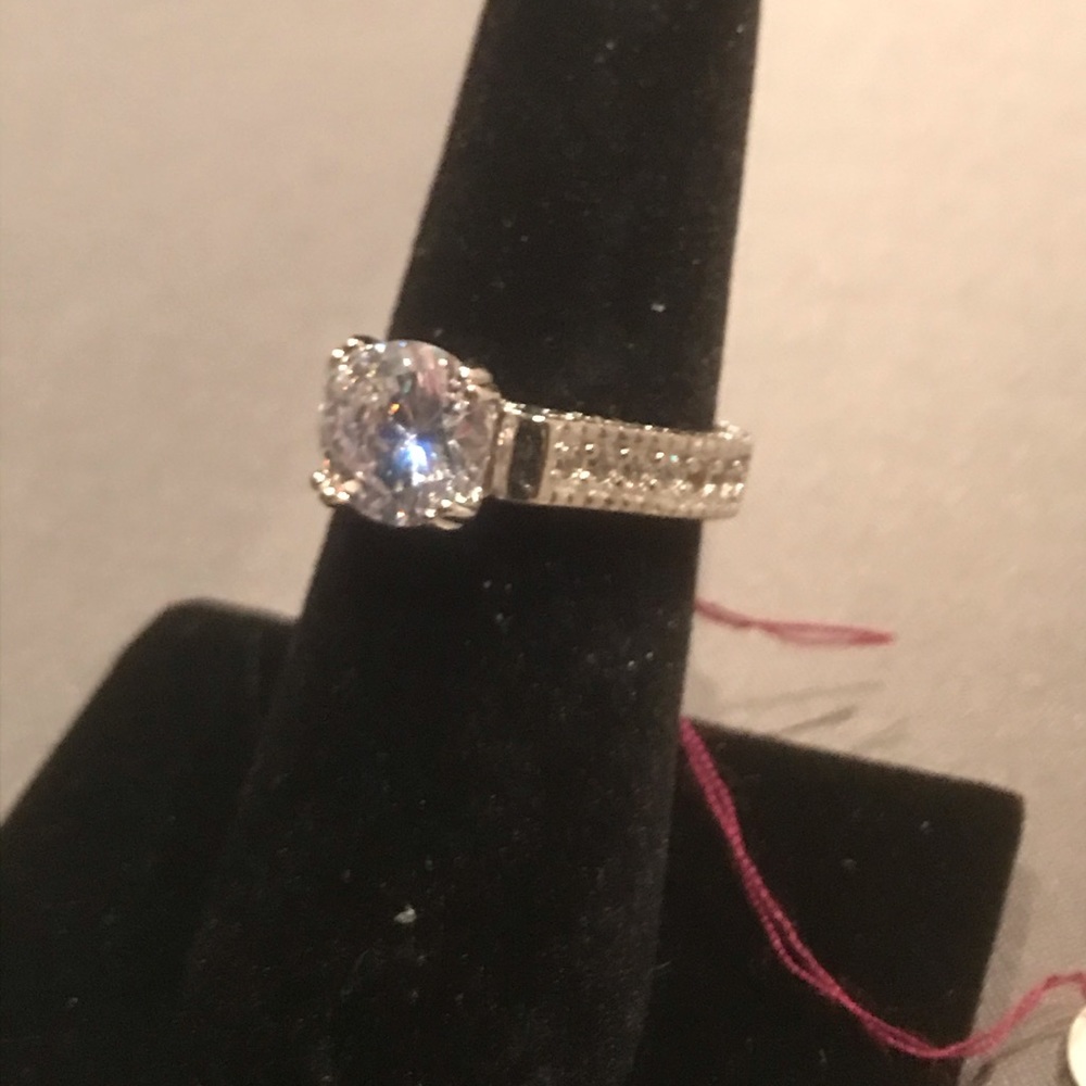 New sterling silver engagement ring